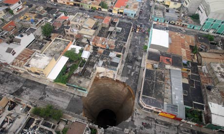 Guatemala Sinkholes on Mexico City Sinkhole